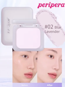 Peripera K-Beauty FILTER FIT 柔霧粉餅，壓粉式臉部定妝粉，輕盈遮瑕，質地平滑，控油亮膚，韓系妝容 - #02 Blur Lavendar - 查看 8
