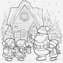 La gran aventura de colorear de Santa - ¡25 páginas mágicas para liberar tu imaginación! | El regalo talla grande divertido para los niños: un viaje alegre a través de las maravillas navideñas y juegos creativos | Horas de entretenimiento lúdico para la emoción y el aprendizaje de la Navidad