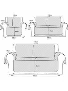 3 Piezas Protector Cubre Sofa Lavable Elástica  Ajustable Todo Incluido,Hilo de burbujas, Adecuada para salas de estar, dormitorios, oficinas y otros espacios, especialmente ideal para lugares con mascotas como gatos y perros - Negro - Ver 5