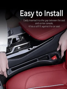 Car Seat Gap Filler Accessories, Designed For Vehicles With Gaps Between Seats, Features 2 Storage Compartments, Universal Fit Prevents Items From Falling, Fits Vehicles With Seat Gaps Between 1.2 Inches And 2.2 Inches. Includes Phone Holder, Universal Gap Filler For Seats And Console, Comfortable Padding Strip Fits All Vehicle Models,