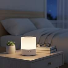 Cozy Mini Night Light, Bedside Lamp For Bedrooms, Soft Glowing Illumination, Energy Efficient LED Night Light, Innovative Desk Accent Lamp, Warming Atmosphere Lamp, Comforting Bedside Lamp, Bedroom Decorative Lamp. - WX-11-1PCS - 查看 2