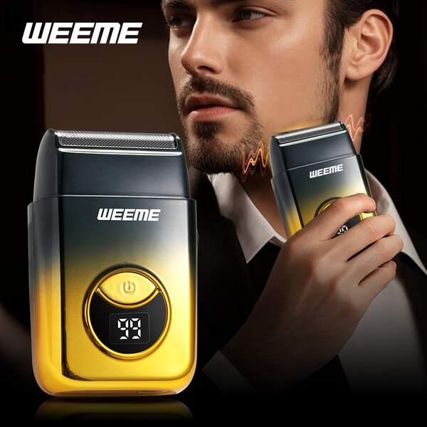WEEME WEEME 1pc Men's Electric Shaver – Cordless Rechargeable Grooming Tool With USB Charging, Precision Blades Suitable For Short Beard, Compact & Travel-Friendly – Ideal Gift For Dad, Husband Or Boyfriend For Father's Day Or Holidays