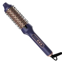 This 2-In-1 Thermal Brush Combines The Functions Of A Hair Dryer, Comb, And Styler In One. Featuring A 1.5-Inch Heated Round Brush Design, It Precisely Creates Bouncy Curls And Voluminous Root Lift, Letting You Achieve Salon-Worthy Blowout Styles Effortlessly At Home.Global Universal Dual Voltage, Suitable For All Hair Types.