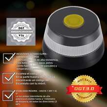 Kynley Baliza V16 Homologada DGT con Geolocalización IoT Luz Emergencia Coche Visible 1 km 360° Datos Pagados hasta 2038 Sustituto Oficial Triángulos IP54 Resistente Agua y Polvo ✅ Entrega en 48-72h