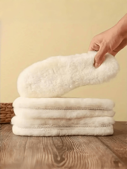 2 palmilhas grossas, fofas e quentes, à prova de frio, respiráveis, absorventes de umidade, confortáveis, macias, unissex, inverno