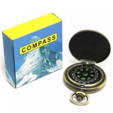 1pc Copper Survival Compass With Glow-In-The-Dark Features - Water-Resistant, Enhanced Visibility For Camping & Hiking - Essential Nighttime Adventure Tool - Yellow - View 12