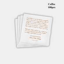 50/100/200/500 Pcs Custom Napkins, Personalized Handwritting Napkins For Birthday Party And Wedding Anniversary, Cocktail Napkins Disposable Beverage Dessert Napkins For Table Decorations Engagement Party, Suaitable For Wedding Banquet, Custom Love Note Handwriting Napkins - White - View 16