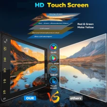 Auto Estéreo 2 Din Para Toyo ta 7 Pulgadas Pantalla Carplay Mirrorlink Bluetooth Cámara Fm - Negro - Ver 8