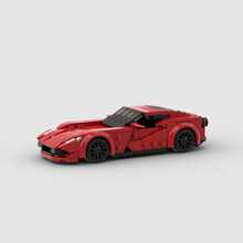 MIKEMENG Red Supercar Building Blocks Set, STEM Creative Educational Toy For Kids, DIY Car Model Kit For Boys, Suitable As Birthday, Halloween, Christmas Gift, Collectible And Room Decor, Affordable Present - 型號 - 查看 4