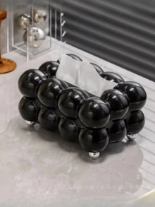 1pc Luxury Cotton Candy Style Tissue Box, High-End Home/Living Room Paper Towel Holder, Elegant For Dining Room