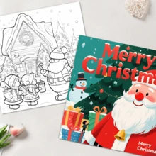 La gran aventura de colorear de Santa - ¡25 páginas mágicas para liberar tu imaginación! | El regalo talla grande divertido para los niños: un viaje alegre a través de las maravillas navideñas y juegos creativos | Horas de entretenimiento lúdico para la emoción y el aprendizaje de la Navidad