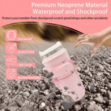 40oz Tumbler Case, Compatible With Stanley Sports Water Bottle Accessory Set, Cup Cover, Diving Material Cup Cover, Car Handle Cup Protective Cover, Diagonal Strap Adjustable Strap, Suitable For Outdoor Travel, Fitness, Daily Use.