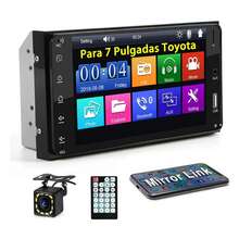 Auto Estéreo 2 Din Para Toyo ta 7 Pulgadas Pantalla Cámara Fm - Negro - Ver 1