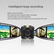 1 Juego de Cámara de Acción Completa HD 1080P - Cámara Mini con Visión Nocturna AI de Auto Sensación, Recargable, 64GB - Cámara - Ver 5