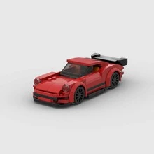 MIKEMENG Red Supercar Building Blocks Set, STEM Creative Educational Toy For Kids, DIY Car Model Kit For Boys, Suitable As Birthday, Halloween, Christmas Gift, Collectible And Room Decor, Affordable Present - 型號 - 查看 7
