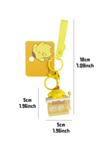 Móc khóa Sanrio Pompompurin, Phiên bản màu vàng, Chó Pudding cổ điển, Đồ sưu tầm dễ thương, Trang trí túi và chìa khóa, Điểm nhấn phòng, Quà tặng cho người hâm mộ Anime, Phụ kiện thời trang, Dây chuyền hợp kim, Móc khóa Kawaii, Kẹp ba lô, Sẵn sàng làm quà tặng, Thiết kế giới hạn, Bạn đồng hành trên bàn làm việc, Thẩm mỹ màu vàng, Sản phẩm Sanrio, Người yêu Pudding, Sưu tập tất cả, Quà tặng ngọt ngào - Pudding Dog-Vàng - Xem 4