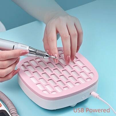 Nail Dust Collector For Acrylic Nails, USB Powered, Nail Dust Fan Nail Cleaner, For Manicure - Nail Vacuum Cleaner Powerful Dust Extractor, Low Noise, Perfect For Home Use, Travel, Nail Salons - Must-Have For Nail Professionals.
