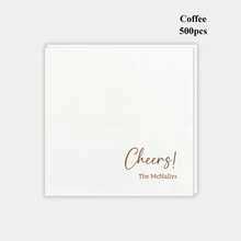20-500pcs Custom Cocktail Napkins, 9 Designs Of Personalized Monogram Napkins For Birthday, Bachelorette, Bridal Shower, Baptism, Sip & See, Anniversary And Wedding, Suitable For Couple, Lovers, Romantic Decor, Disposable Beverage/Dessert Napkins For Wedding Table Decorations, Christmas Decor - Multicolor - View 32
