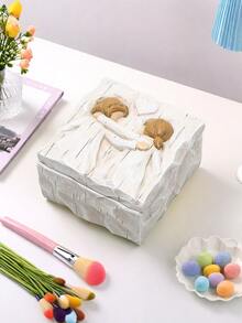 1 pièce Boîte à bijoux d'amitié colorée - Boîte décorative peinte à la main pour la décoration de la maison, cadeau réfléchi pour maman, grand-mère et femmes, parfait pour célébrer des moments spéciaux et des souvenirs chéris, idéal pour les anniversaires, les fêtes et les occasions significatives