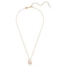 Swarovski 施華洛世奇 Swan 新款天鵝項鍊女輕奢吊墜鎖骨鏈送女友送老師送愛人送孩子送媽媽生日禮物聖誕禮物 - 粉紅色 - 查看 5