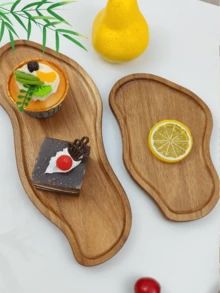 1/2 pièces de plateau en bois, plateau en bois, planche à fromage, plateau en forme de nuage, plateau pour arachides, plateau en bois créatif, plateau de vaisselle, plateau en bois multifonctionnel et multi-scénario, convenant pour la cuisine, l'extérieur, le salon, la salle à manger, Noël, Halloween, Thanksgiving, la Saint-Valentin, en forme d'étoile/lune/lanterne