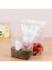 50pcs Heavy Duty Clear Plastic Bags With Resealable Zipper Thickened PE Material Waterproof Leak Proof Vacuum Storage Bags For Clothes Towel Jean Jacket Travel Packaging Document