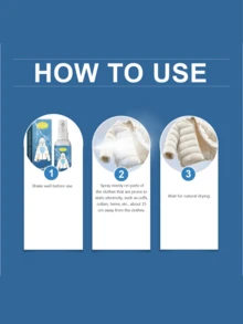 JUE FISH Anti-Static Spray To Prevent Hair Static Electricity. Household Cotton Quilt And Clothing Anti-Static Spray - Multicolor - View 2