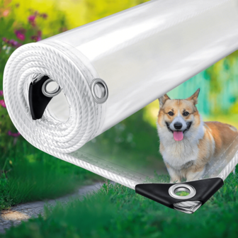 1 Piece Outdoor Heavy-Duty PVC Umbrella Cover, Outdoor Firewood Rack Waterproof Cover, High-Quality PVC Plant Pot Greenhouse Cover - Suitable For Outdoor Furniture, Plant Pots, Firewood Covering, Pavilions, Balconies, Etc.