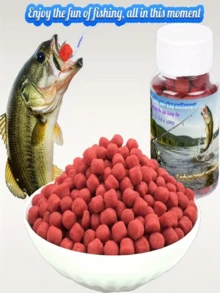 1 Frasco de Partículas de Isca de Pesca Vermelha - Isca de Pesca/Vara Manual/Atrativo para Vara de Pesca, Adequado para Baixo e Carpa como Isca Universal, Aditivo de Isca para Carpa-Prateada, Carpa-Capim e Brema, Isca Fácil de Usar, Isca Granulada, Isca de Longa Duração, Sem Necessidade de Abrir a Isca para Usar o Anzol, Trazendo Diversão de Pesca Explosiva, Isca de Carpa, Conjunto de Iscas de Pesca, Isca de Truta, Diversão de Pesca Explosiva - Suprimentos de Pesca - Vermelho - Visão 2
