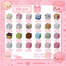 48/100/200/300 szt. magnetycznych klocków, 0,78 cala, magnetyczny zestaw klocków konstrukcyjnych z różowym sercem i kwiatami, edukacyjna zabawka sensoryczna STEM, najlepszy prezent na rok 2025, odpowiedni dla dzieci w wieku 3+ lat, chłopców i dziewcząt