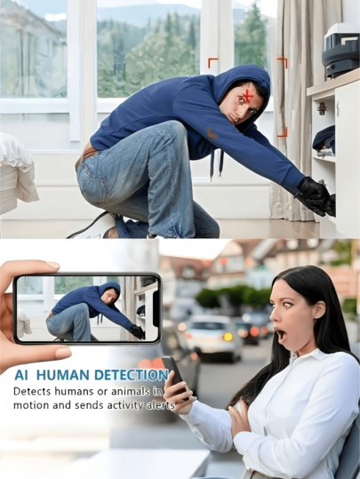 1pc 720P HD Mini Camera, Home Security Portable Hidden Slimme Night Vision Wireless WiFi Supports 2.4G Network Only, Remote Monitoring, SD Card Storage, Indoor Surveillance, USB Powered Home, Car, Office Various Scenarios, 24/7 Online Monitoring view 10