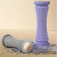 1 件足部按摩器，旨在缓解足底筋膜炎，有效舒缓足跟疼痛、扁平足并放松肌肉，由耐用塑料制成，包括专门的足部按摩工具，适合家庭使用。 - 彩色 - 查看 4