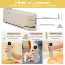 Lislark 3-In-1 Mini Vacuum Sealing Machine, Cordless Handheld Food Sealing Machine, Local Inventory For Delivery, Food Bag Heating And Quick Sealing Machine, Suitable For Dry/Wet Food Storage, For Potato Chip Bags, Snack Bags Sealing, Suitable For Family Travel, External Suction And Inflation, Applicable For Kitchen, Apartment, Restaurant, Hotel Homes - Sealing Machine - View 11