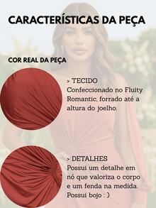 Elegant Sexy Lace Slit Bridesmaid Guest Prom Dress - Terracota - 查看 2