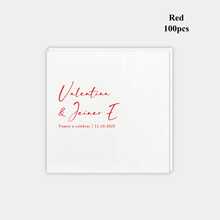 20-500张定制婚礼餐巾纸，三层个性化鸡尾酒餐巾纸，适用于生日、订婚、周年纪念、单身派对、告别单身派对，适合情侣、爱人，一次性饮料/甜点餐巾纸，可用于婚礼餐桌装饰、圣诞装饰，寓意永恒的爱 - 彩色 - 查看 26