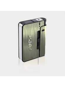 1 个多色高端时尚烟盒，可容纳 10 支香烟，男女皆宜的创意礼物，仅烟盒（不含打火机）