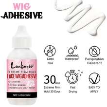 lockmio 造型工具套装 - 边缘控制凝胶持久发蜡棒（适合自然发质）、防毛躁发霜、强力定型融化喷雾、蕾丝前片防水假发胶、假发替换粘合剂去除剂、断发神器发油（含婴儿毛发驯服边缘双面刷）、蕾丝融化松紧带、4/6/7/8 件假发安装套件（适用于蕾丝假发/假发/闭合）