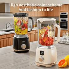 Multi Functional USB Rechargeable Juicer With Digital Display - Perfect For Smoothies, Milkshakes, And Fresh Fruit Drinks - Easy To Clean, Perfect For Home, Office, And Travel - Portable Blender, Smoothie Juicer