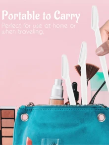 Bộ dụng cụ cạo lông mày màu trắng 60/30/12/6/3/1 món, bao gồm máy tỉa và cạo lông mày, dụng cụ loại bỏ chai sần và tẩy lông cơ thể, bộ dao cạo mặt và lông mày với lưỡi dao cán dài và vỏ bảo vệ, dụng cụ làm đẹp cho nữ dùng hàng ngày hoặc khi đi du lịch, giá cả phải chăng, quà Giáng sinh, dụng cụ làm đẹp, quà tặng giá trị tuyệt vời, quà tặng cho nữ, quà Giáng sinh. - trắng - Xem 6