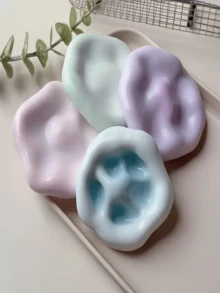 1 件减压球，柔软硅胶挤压玩具，办公桌配件，办公室减压器 - 彩色 - 查看 5