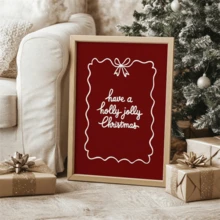 1 pieza Impresión tipográfica navideña sin marco "Holly Jolly", decoración de pared con cita festiva, póster con frase navideña vintage, decoración de dormitorio, pintura para el hogar, regalo definitivo para volver a la escuela, Funkyposters, decoración de habitación, dormitorio, decoración, impresiones para pared, pósteres vintage sin marco, arte de pared, decoración de Halloween, decoración navideña, decoración de Acción de Gracias, decoración de boda, decoración del hogar, decoración de otoño, decoración de cumpleaños para regalos, suministros para fiestas, interior, decoración de festivales, decoración de pared, adornos de Halloween, decoración navideña, decoración de NAVIDAD, decoración del árbol de Navidad, decoración de regalos