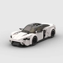 MIKEMENG Red Supercar Building Blocks Set, STEM Creative Educational Toy For Kids, DIY Car Model Kit For Boys, Suitable As Birthday, Halloween, Christmas Gift, Collectible And Room Decor, Affordable Present - 型號 - 查看 8