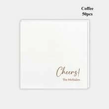 20-500pcs Custom Cocktail Napkins, 9 Designs Of Personalized Monogram Napkins For Birthday, Bachelorette, Bridal Shower, Baptism, Sip & See, Anniversary And Wedding, Suitable For Couple, Lovers, Romantic Decor, Disposable Beverage/Dessert Napkins For Wedding Table Decorations, Christmas Decor - Multicolor - View 30