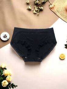 3pcs Women's Solid Color Thin Soft Wrinkle-Resistant Breathable Quick-Dry Panties