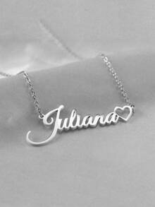 قلادة اسم الحب المجوفة المصنوعة من الفولاذ المقاوم للصدأ قطعة واحدة، هدية أنيقة مخصصة، عودة إلى المدرسة، شتاء، عيد الحب، عيد الأم، متعددة الوظائف، زخرفية، حرف، منقوش، موضة، ملونة، كاجوال، جميلة، كاواييي، فريدة، هدية مثالية للرجال، هدية مثالية للنساء، العائلة، الأصدقاء - متعدد الألوان 3 - مشاهدة 10