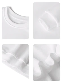 3件套女婴休闲印花圆领套头卫衣，秋冬季，可爱的幽灵和南瓜印花为每个宝宝带来欢乐和幸福！ - 黑色 - 查看 5