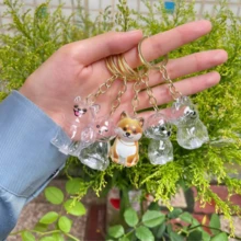 1 Stück Hunde-Haar Erinnerungsstück Schlüsselanhänger, transparenter Schlüsselanhänger-Anhänger zum Aufbewahren des geliebten Haustierhaars, öffenbarer Mini-Urnenanhänger für Haustierasche oder -haar, tragbares Erinnerungsgeschenk für den Verlust des Haustieres für Hundeliebhaber - Weiss - Übersicht 6