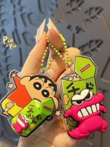 Crayon Shin-chan Wacky Shake Keychain, Crocodile Mountain Mr. Edition, Reptile Theme, Bag & Key Pendant, Home Display, Gift for Anime Lovers, Rare Cartoon, Alloy Chain, Kawaii Pop, Backpack Clip, Gift Ready, Limited Run, Distinctive Design, Desk-chanques, Backpack Clip, Gift Ready, Limited Run, Distinctive Design, Desk-chanm Shinm Viques, Unimque