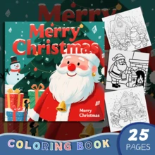 La gran aventura de colorear de Santa - ¡25 páginas mágicas para liberar tu imaginación! | El regalo talla grande divertido para los niños: un viaje alegre a través de las maravillas navideñas y juegos creativos | Horas de entretenimiento lúdico para la emoción y el aprendizaje de la Navidad