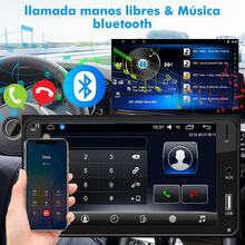 Auto Estéreo 2 Din Para Toyo ta 7 Pulgadas Pantalla Carplay Mirrorlink Bluetooth Cámara Fm - Negro - Ver 4